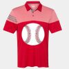 Men's Heathered 3-Stripes Colorblocked Polo Thumbnail