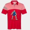 Men's Heathered 3-Stripes Colorblocked Polo Thumbnail