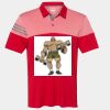 Men's Heathered 3-Stripes Colorblocked Polo Thumbnail