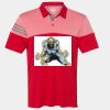 Men's Heathered 3-Stripes Colorblocked Polo Thumbnail