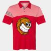 Men's Heathered 3-Stripes Colorblocked Polo Thumbnail