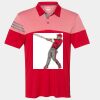 Men's Heathered 3-Stripes Colorblocked Polo Thumbnail