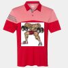 Men's Heathered 3-Stripes Colorblocked Polo Thumbnail