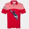 Men's Heathered 3-Stripes Colorblocked Polo Thumbnail