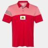 Men's Heathered 3-Stripes Colorblocked Polo Thumbnail