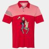 Men's Heathered 3-Stripes Colorblocked Polo Thumbnail