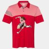 Men's Heathered 3-Stripes Colorblocked Polo Thumbnail