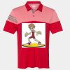 Men's Heathered 3-Stripes Colorblocked Polo Thumbnail