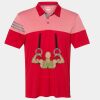 Men's Heathered 3-Stripes Colorblocked Polo Thumbnail