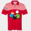 Men's Heathered 3-Stripes Colorblocked Polo Thumbnail