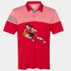 Men's Heathered 3-Stripes Colorblocked Polo Thumbnail
