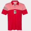 Men's Heathered 3-Stripes Colorblocked Polo Thumbnail