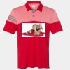Men's Heathered 3-Stripes Colorblocked Polo Thumbnail