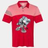 Men's Heathered 3-Stripes Colorblocked Polo Thumbnail
