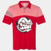 Men's Heathered 3-Stripes Colorblocked Polo Thumbnail