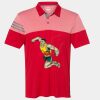 Men's Heathered 3-Stripes Colorblocked Polo Thumbnail