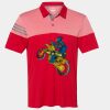 Men's Heathered 3-Stripes Colorblocked Polo Thumbnail