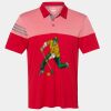 Men's Heathered 3-Stripes Colorblocked Polo Thumbnail