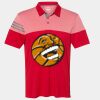 Men's Heathered 3-Stripes Colorblocked Polo Thumbnail