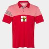 Men's Heathered 3-Stripes Colorblocked Polo Thumbnail