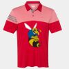 Men's Heathered 3-Stripes Colorblocked Polo Thumbnail