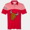 Men's Heathered 3-Stripes Colorblocked Polo Thumbnail