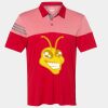Men's Heathered 3-Stripes Colorblocked Polo Thumbnail