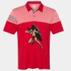 Men's Heathered 3-Stripes Colorblocked Polo Thumbnail