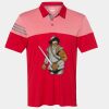 Men's Heathered 3-Stripes Colorblocked Polo Thumbnail