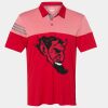 Men's Heathered 3-Stripes Colorblocked Polo Thumbnail