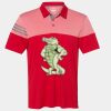 Men's Heathered 3-Stripes Colorblocked Polo Thumbnail