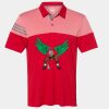 Men's Heathered 3-Stripes Colorblocked Polo Thumbnail