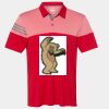 Men's Heathered 3-Stripes Colorblocked Polo Thumbnail