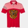 Men's Heathered 3-Stripes Colorblocked Polo Thumbnail