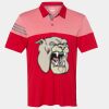 Men's Heathered 3-Stripes Colorblocked Polo Thumbnail