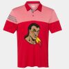 Men's Heathered 3-Stripes Colorblocked Polo Thumbnail