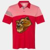 Men's Heathered 3-Stripes Colorblocked Polo Thumbnail