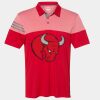 Men's Heathered 3-Stripes Colorblocked Polo Thumbnail