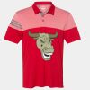 Men's Heathered 3-Stripes Colorblocked Polo Thumbnail