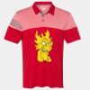 Men's Heathered 3-Stripes Colorblocked Polo Thumbnail