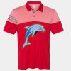 Men's Heathered 3-Stripes Colorblocked Polo Thumbnail