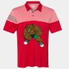 Men's Heathered 3-Stripes Colorblocked Polo Thumbnail