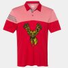 Men's Heathered 3-Stripes Colorblocked Polo Thumbnail