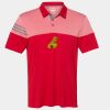 Men's Heathered 3-Stripes Colorblocked Polo Thumbnail