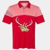 Men's Heathered 3-Stripes Colorblocked Polo Thumbnail