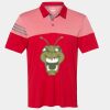 Men's Heathered 3-Stripes Colorblocked Polo Thumbnail