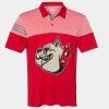 Men's Heathered 3-Stripes Colorblocked Polo Thumbnail