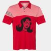 Men's Heathered 3-Stripes Colorblocked Polo Thumbnail