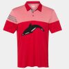 Men's Heathered 3-Stripes Colorblocked Polo Thumbnail