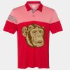 Men's Heathered 3-Stripes Colorblocked Polo Thumbnail